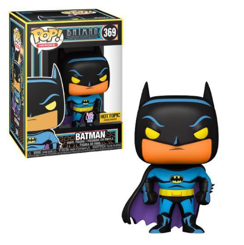 Funko POP! - Batman The Animated Series - Batman - 369 - Hot Topic Exclusive - Black Light Glow (Copy)