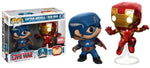 Funko POP! - Marvel - Captain America Civil War - Captain America and Iron Man - 2 pack - Marvel Collector Corps