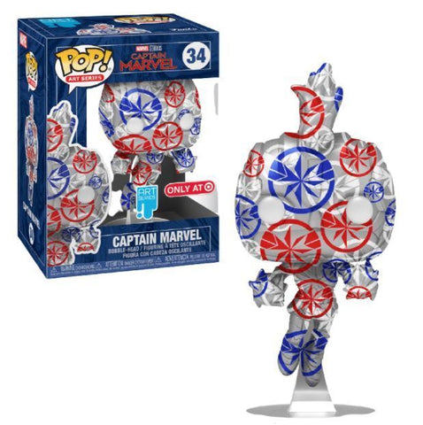 Funko POP! - Art Series - Marvel - Captain Marvel - 34 - Only at Target