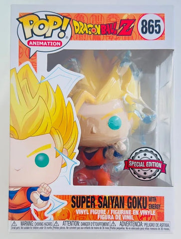 Funko POP! - Dragon Ball Z -Super Saiyan Goku with Energy - 865 - Special Edition