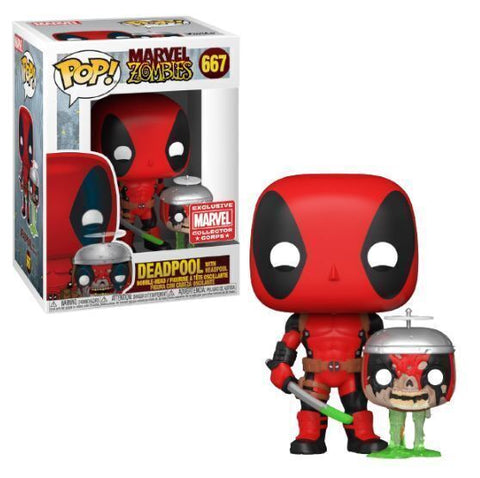 Funko POP! - Marvel Zombies - Deadpool with Headpool - 667 - Marvel Corps Exclusive