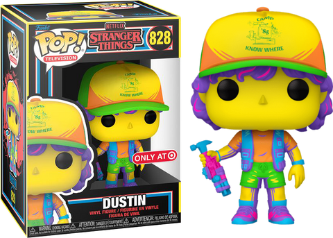 Funko POP! - Stranger Things - Dustin - 828 - Only at Target - Black Light