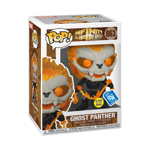 Funko POP! - Marvel Infinity Warps - Ghost Panther - 863 - GITD - Funko Insider Club