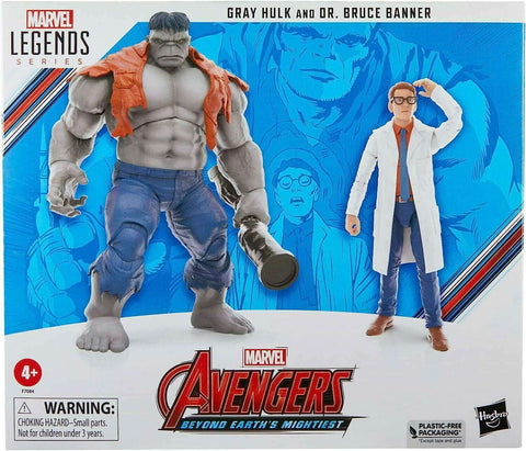 Marvel Legends Series - Gray Hulk and Dr. Bruce Banner - Avengers Beyond Earths Mightiest