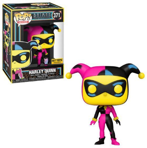 Funko POP! - Batman The Animated Series - Harley Quinn - 371 - Hot Topic Exclusive - Black Light Glow