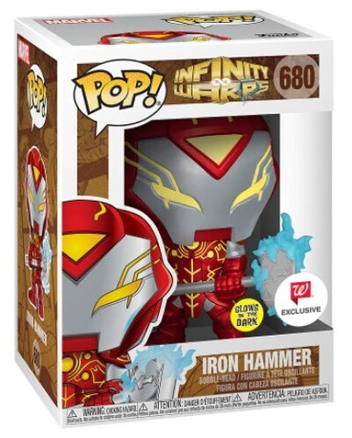 Funko POP! - Marvel Infinity Warps - Iron Hammer - 680 - GITD - Walgreen Exclusive