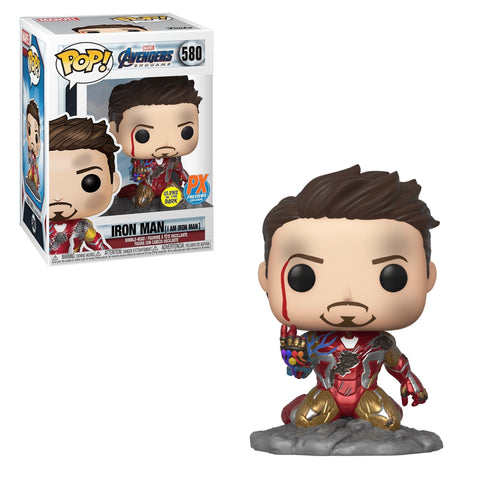 Funko POP! - Marvel Avengers Endgame - Iron Man (I am Iron Man) - 580 - PX Previews Exclusive - GITD