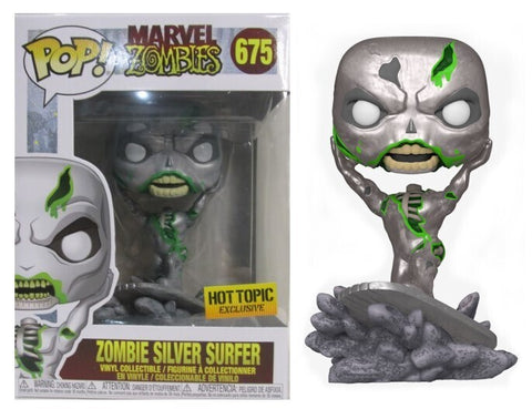 Funko POP! - Marvel Zombies - Zombie Silver Surfer - 675 - Hot Topic Exclusive