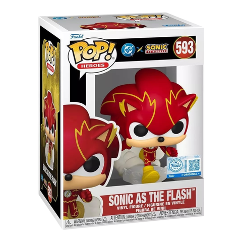 Funko POP! - DC Sonic the Hedgehog - Sonic as the Flash - 593 - Target Exclusive
