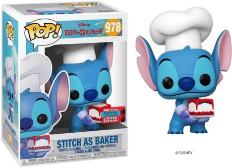Funko POP! - Disney - Lilo & Stitch - Stitch as Baker - 978 - 2020 Fall Convention Exclusive