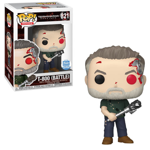 Funko POP! - Terminator - Dark Fate - T-800 (Battle) - 821 - Funko Exclusive LE
