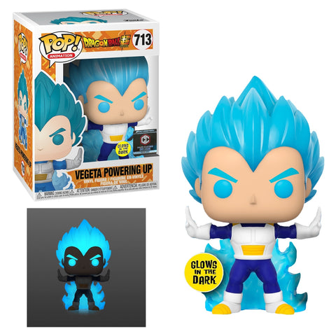 Funko POP! - Dragon Ball Super - Vegeta Powering Up - 713 - CC Exclusive - Glows in the Dark