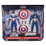 Marvel Legends 6-Inch Captain America Sam Wilson and Steve Rogers Action Figures 2-Pack